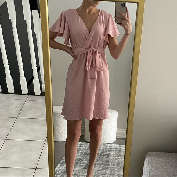 Blush Wrap Dress - Picture 3 of 4